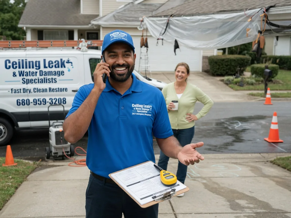 Ceiling Leak Cleanup New Cambria, KS FAQs